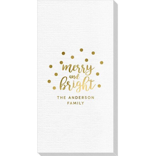 Confetti Dots Merry and Bright Deville Guest Towels
